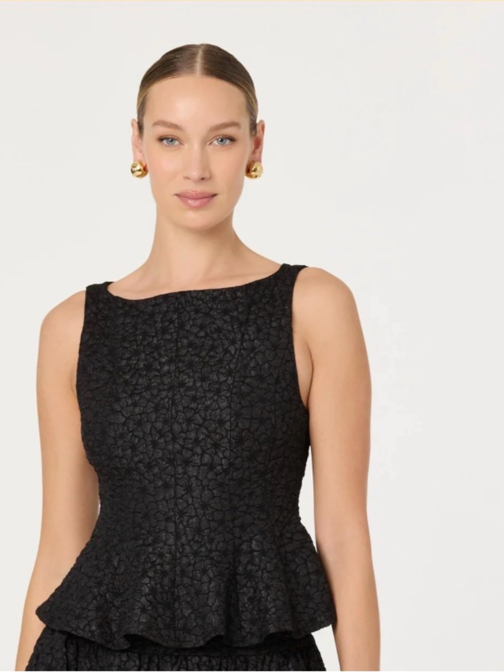 Alea Floral Textured Peplum Top
- Brand: Astr